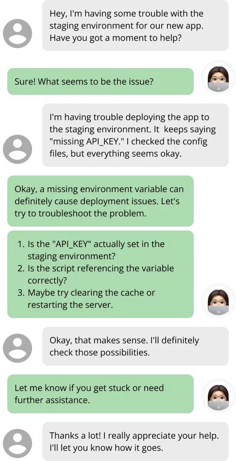 Technical support engineers maintaining IT infrastructure